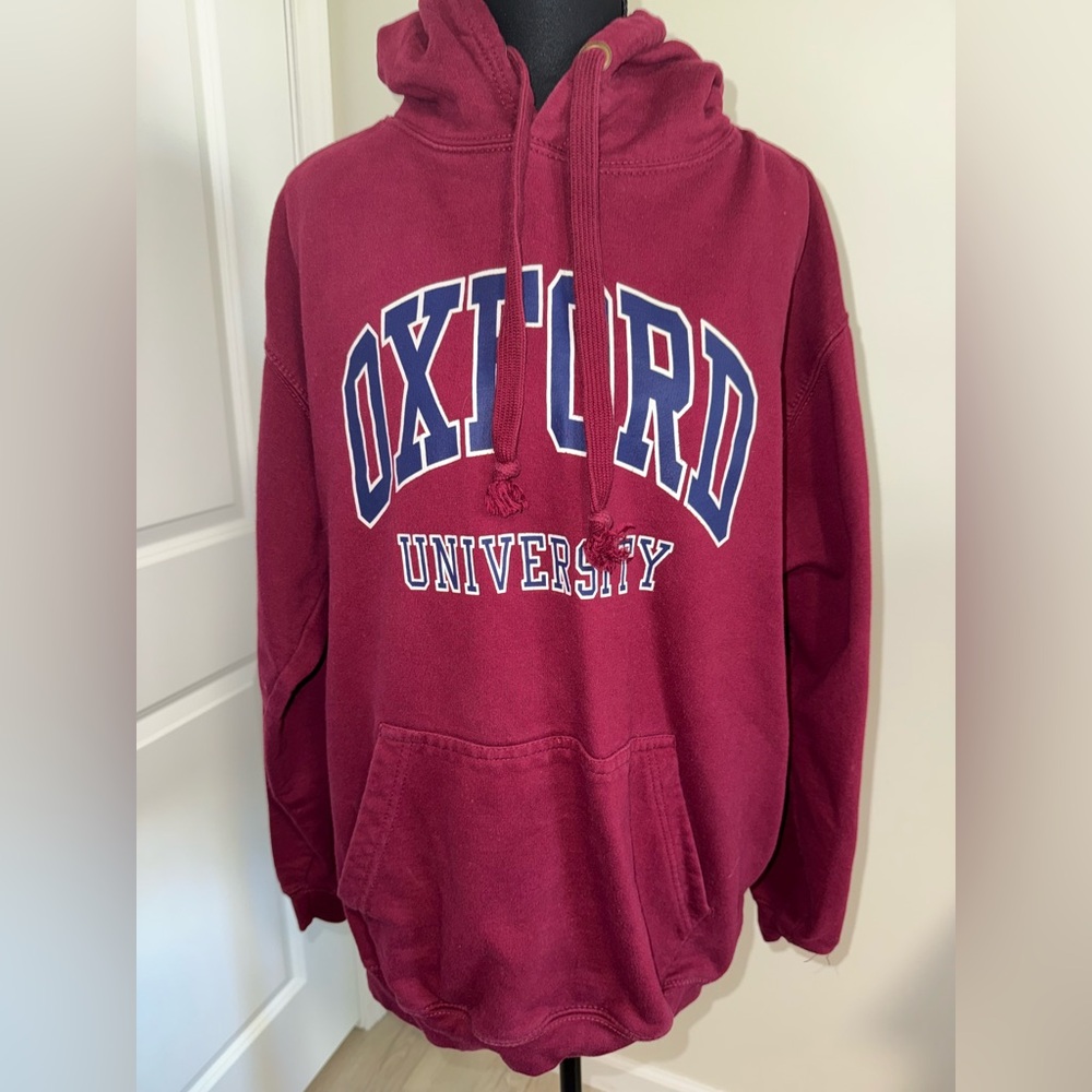 Maroon Oxford University Hoodie